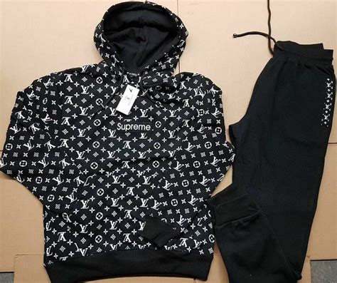 louis vuitton hoodie and sweatpants|Louis Vuitton jogger suit.